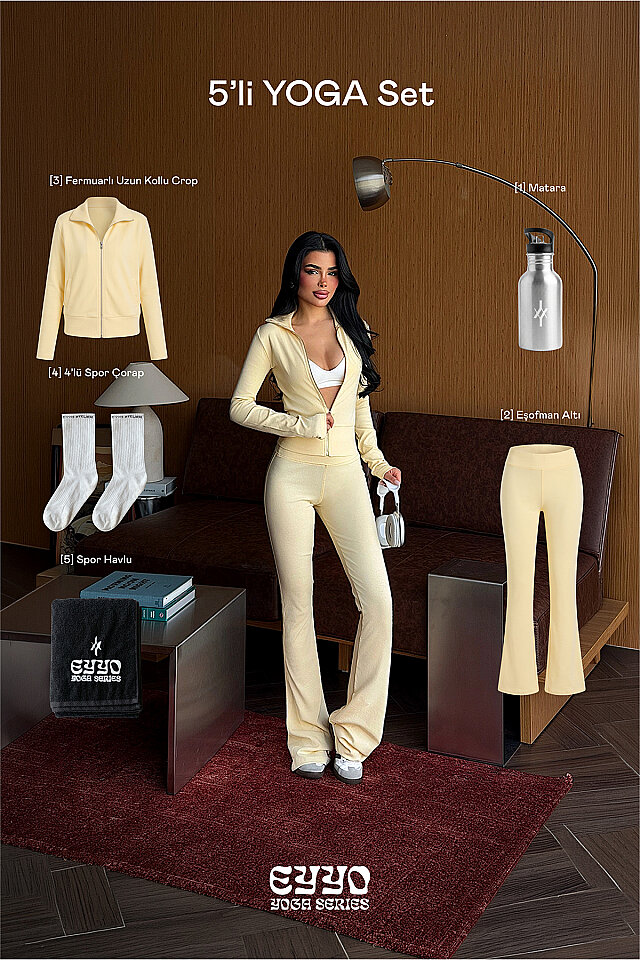 Sarı Yelo 5'li Yoga Set