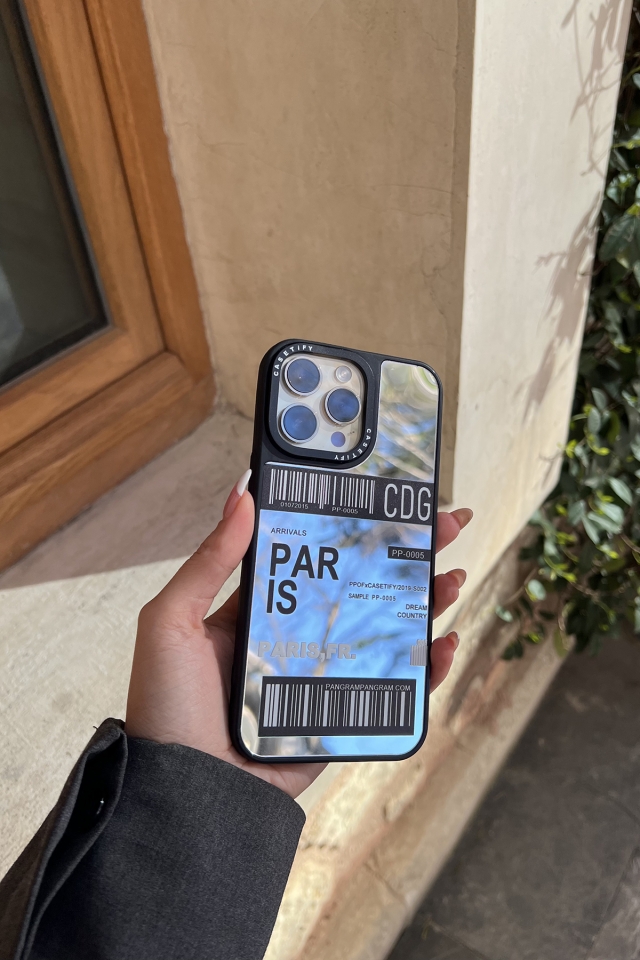 Shiny Paris Lettering Phone Case ATE6331
