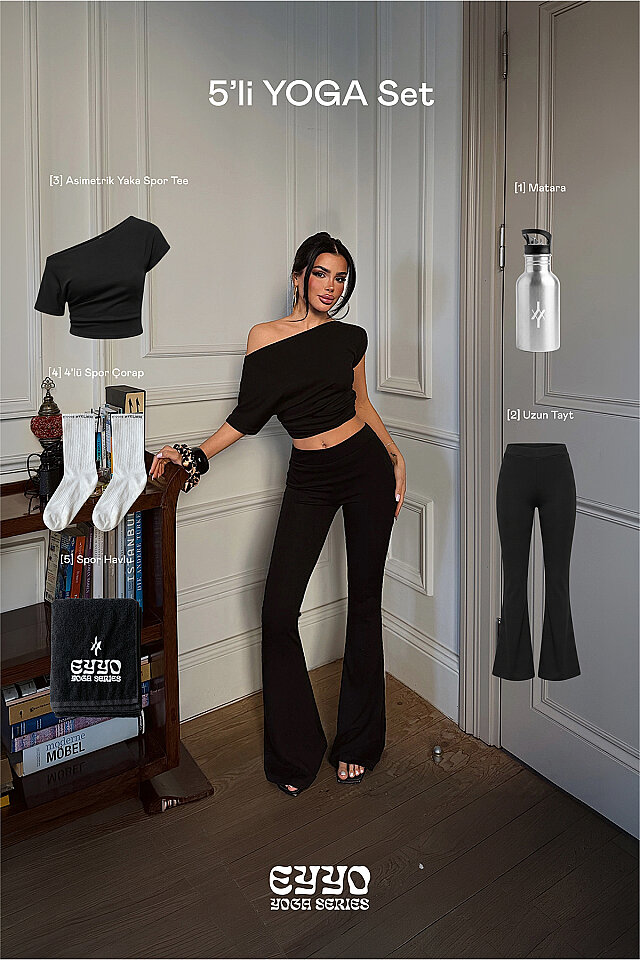 Siyah 5'li Yoga Set ATE-6250