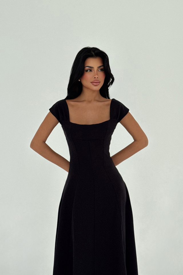 Siyah Rhea Elbise ATE-2804