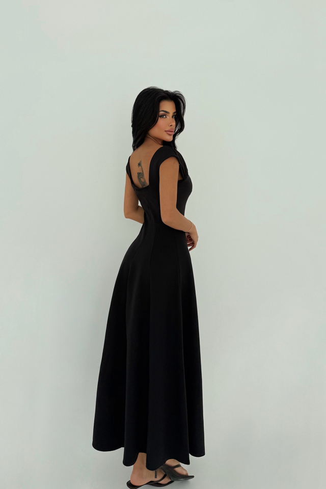 Siyah Rhea Elbise ATE-2804