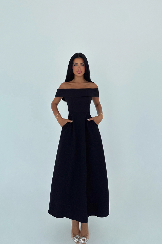 Siyah Creil Elbise ATE-2922 - EYYO