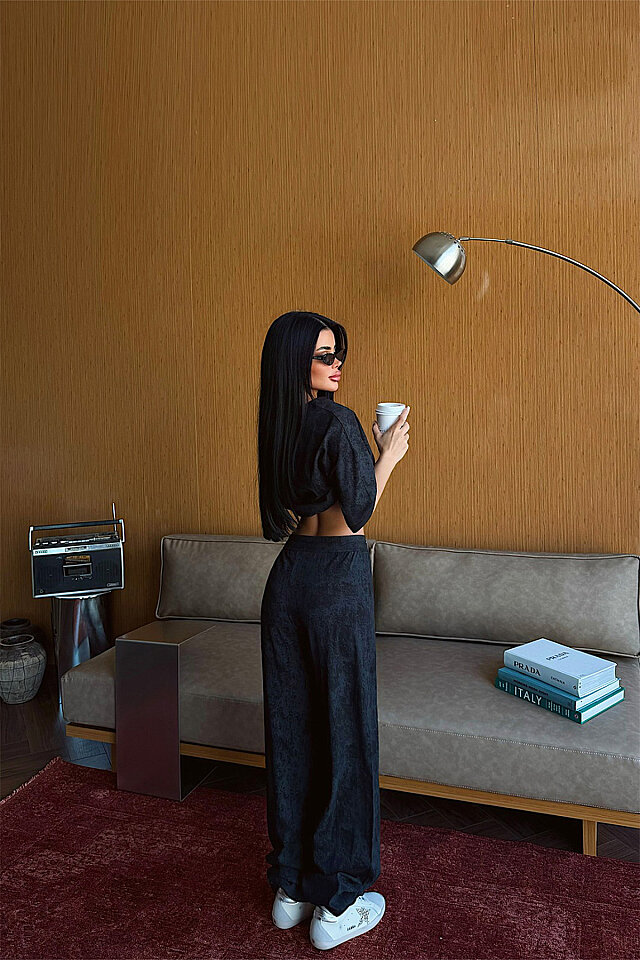 Siyah Azeji 5'li Yoga Set