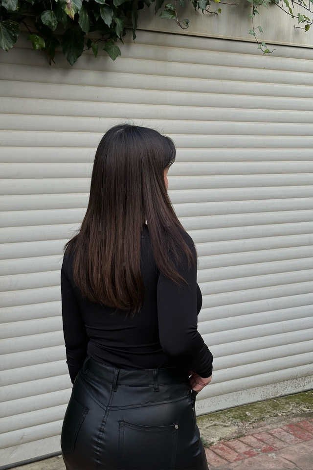 Siyah Bağlamalı Bodysuit ATE3469