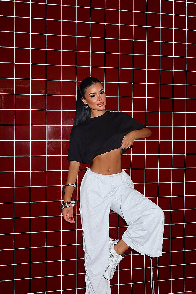 Siyah Basic Crop Top