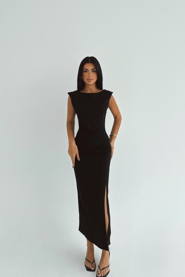 Siyah Fabiana Elbise ATE-1869 - EYYO