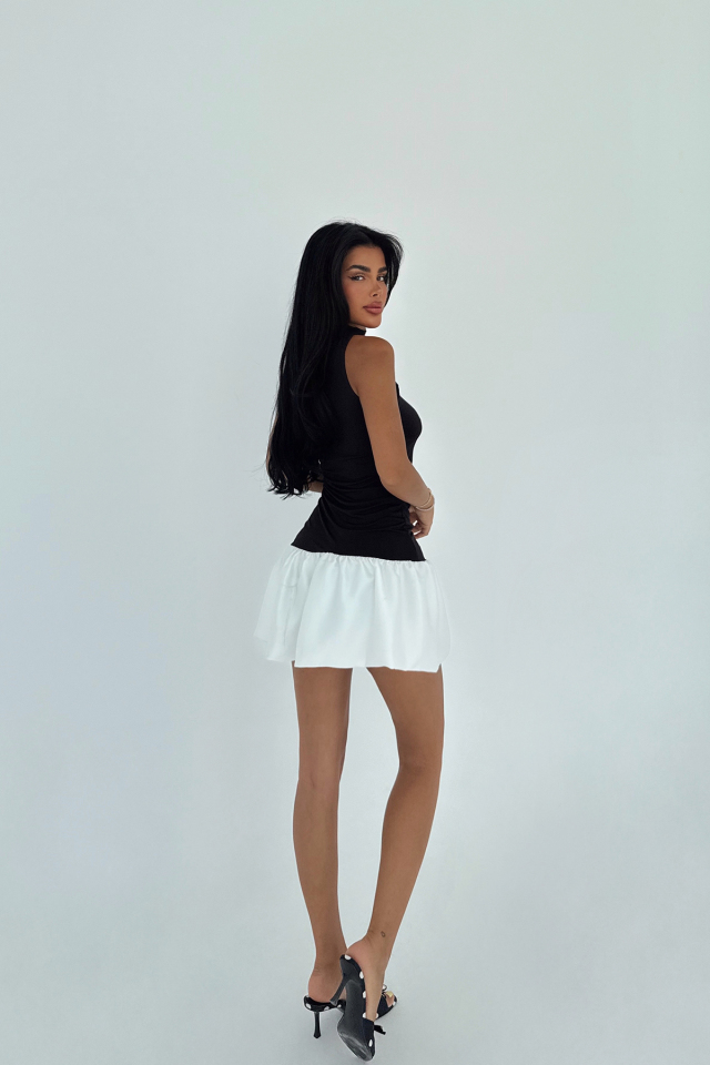 Siyah Deal Mini Elbise ATE-3011