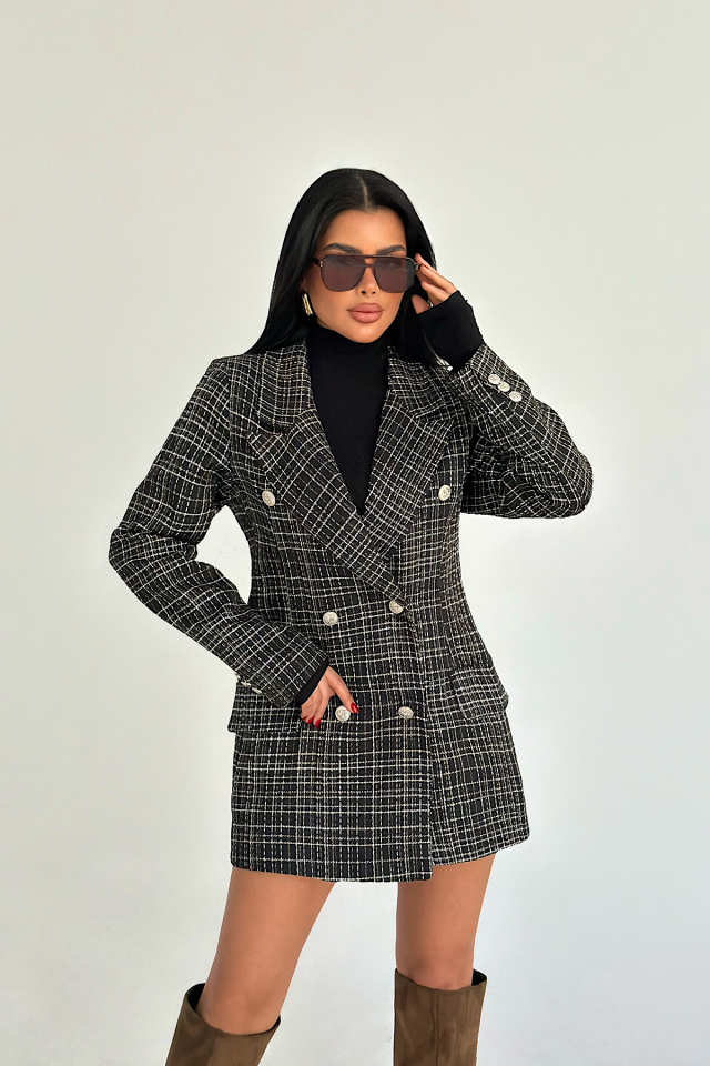 Siyah Noir ceket ATE-3962 - EYYO