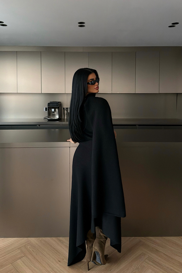 Siyah Suzette Triko Takım