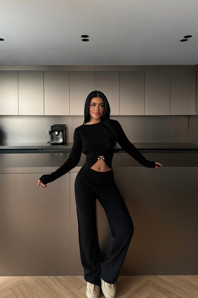 Siyah Octavia Triko Takım ATE-4436 - EYYO