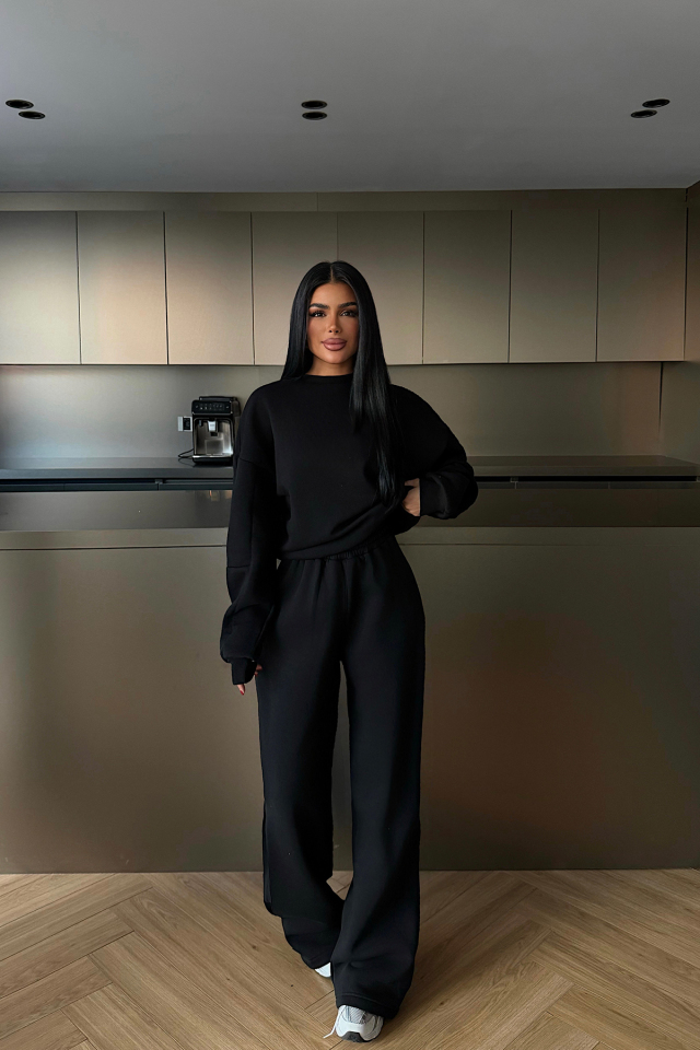 Siyah Valenty Eşofman Takımı