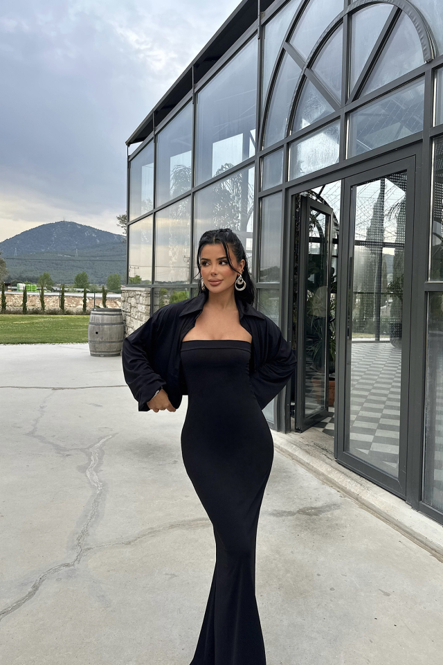 Alicia Elbise Üzeri Gömlek Takım ATE-1010