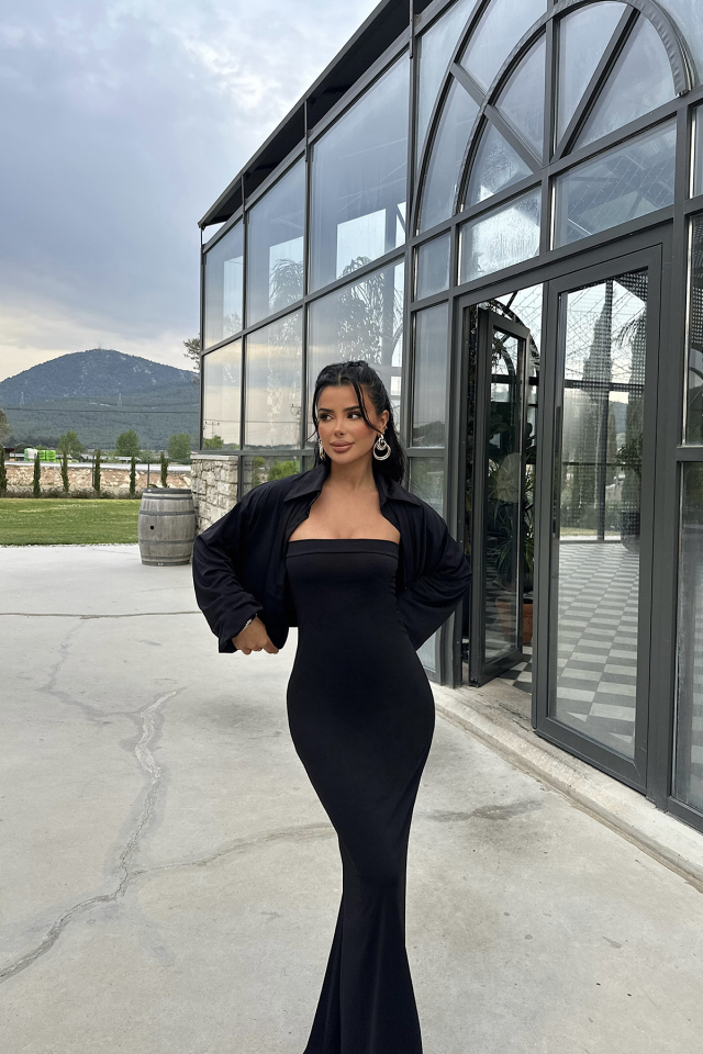 Alicia Elbise Üzeri Gömlek Takım ATE-1010