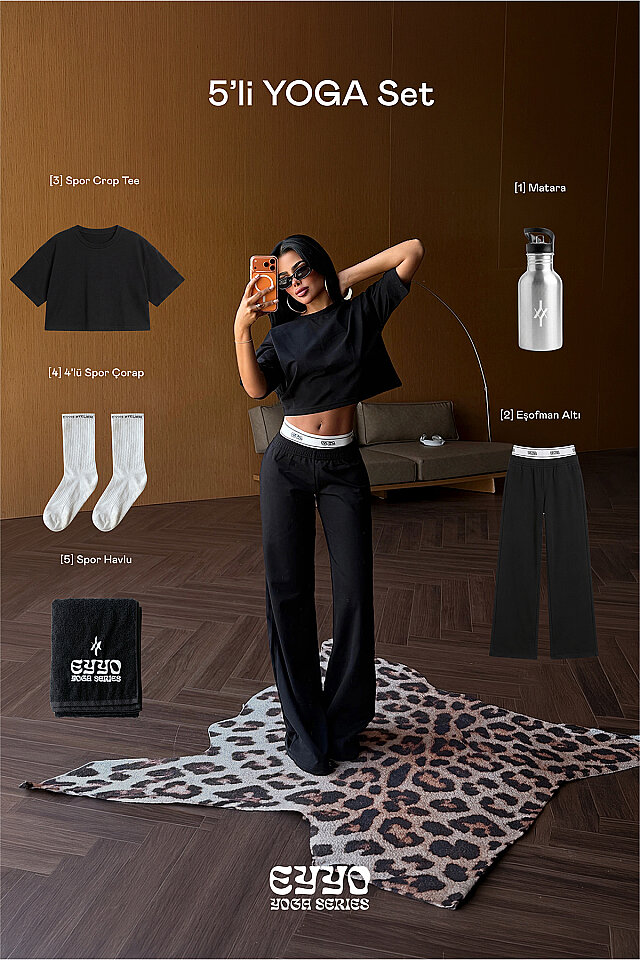 Siyah Judem 5 Li Yoga Set