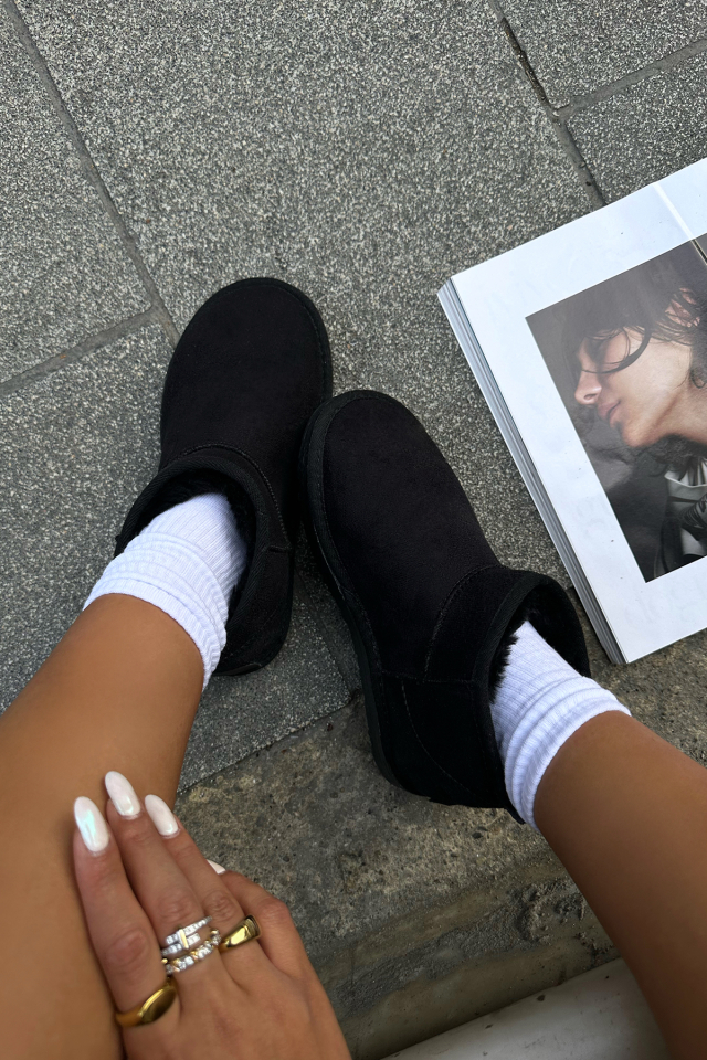 Siyah Kısa ugg ATE-0057