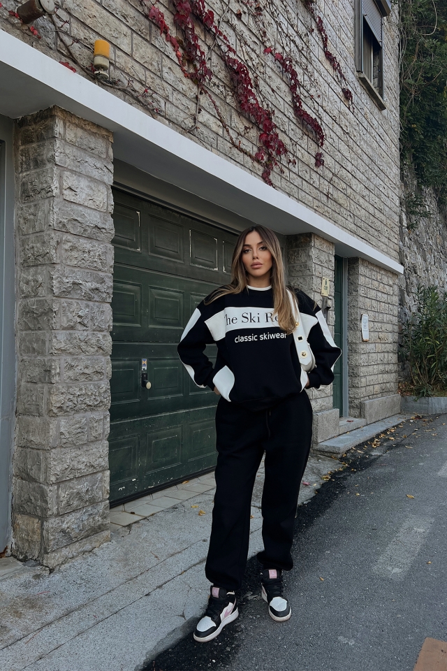 Siyah Önü Baskılı Takım ATE2485 - EYYO