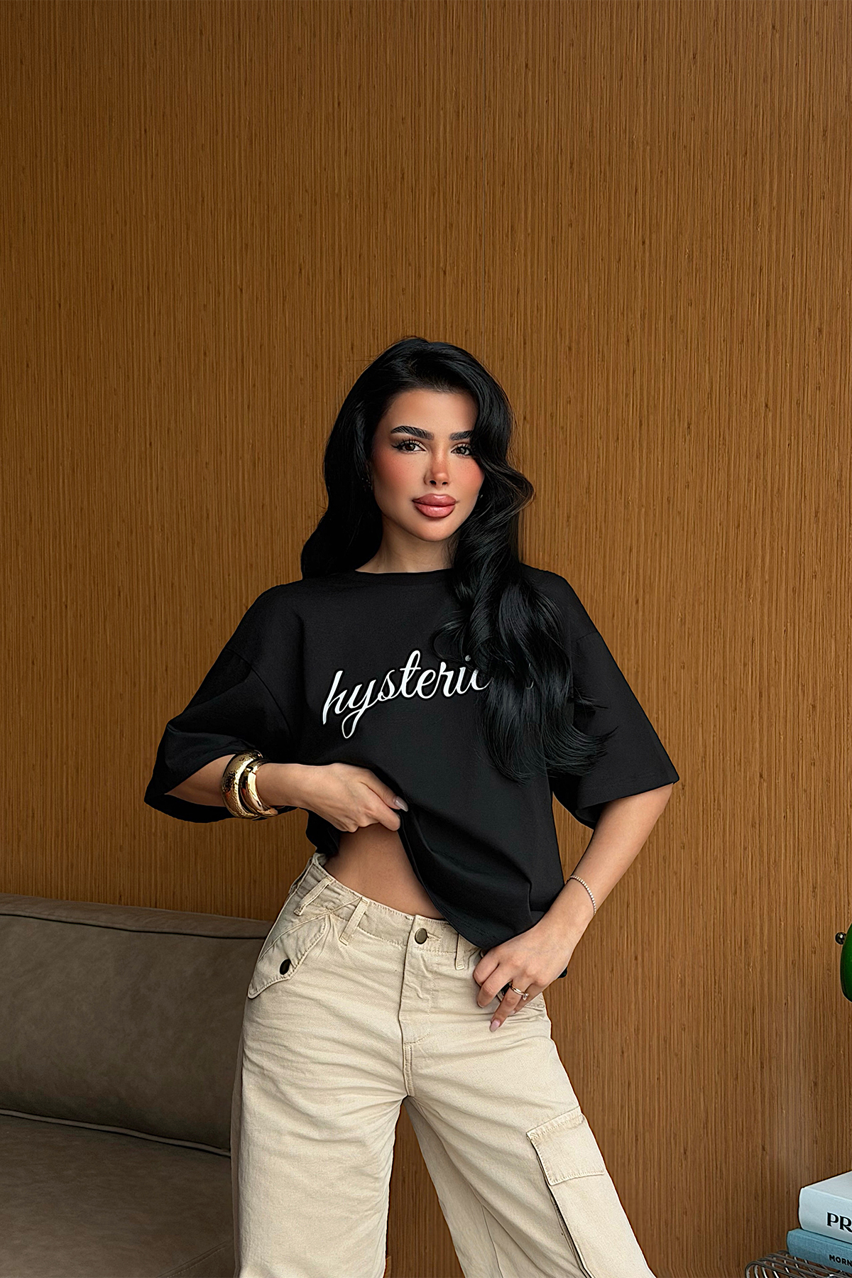 Siyah Mystorical Tshirt ATE-5534