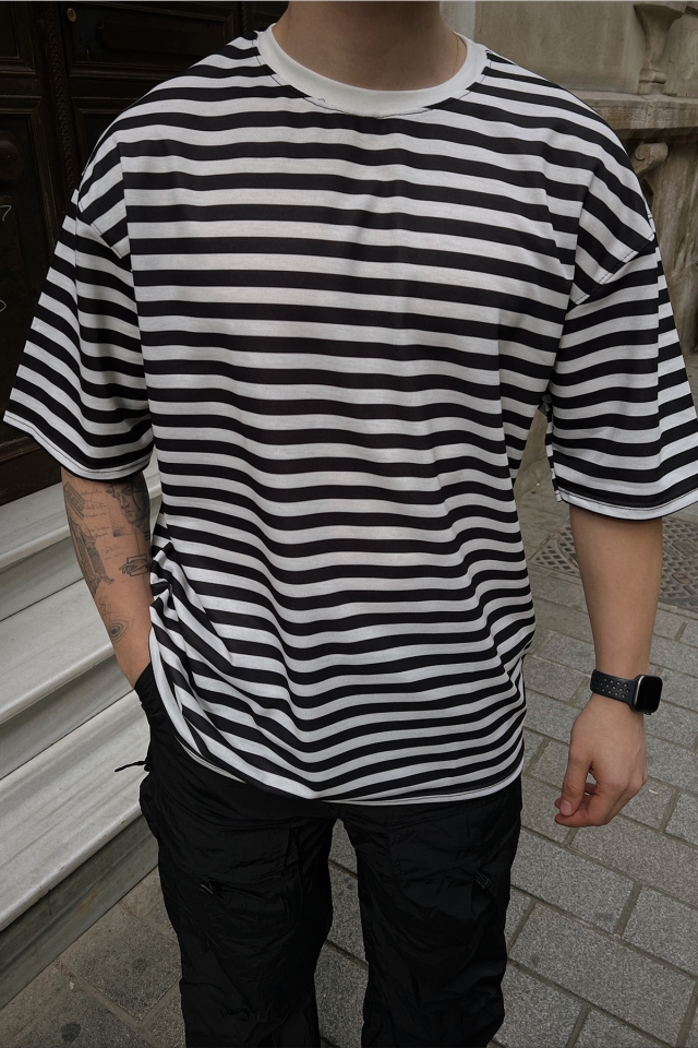Siyah Oversize Tişört ATE5264 (1)