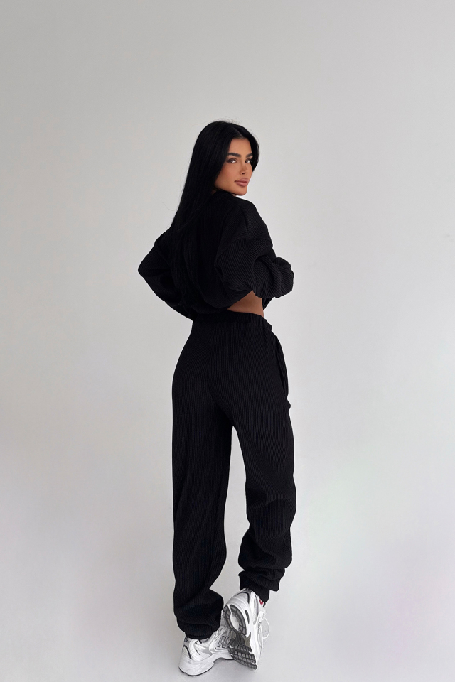 Siyah Brimsley Alt Üst Takım ATE-2746