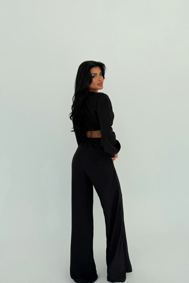 Siyah Adelina Bağlamalı Takım ATE-2792