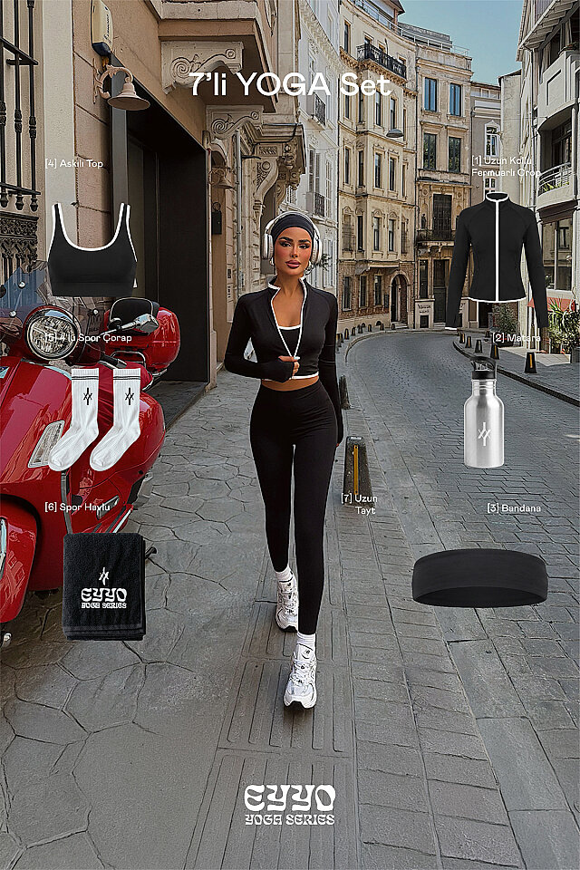 Siyah Velocity 7 Li Yoga Set