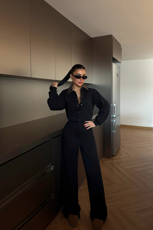 Siyah Boots Şordonlu Tulum ATE-4361 - EYYO