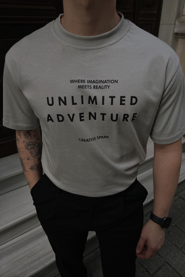 Stone Color Unlimited Adventure Written T-shirt ATE4390