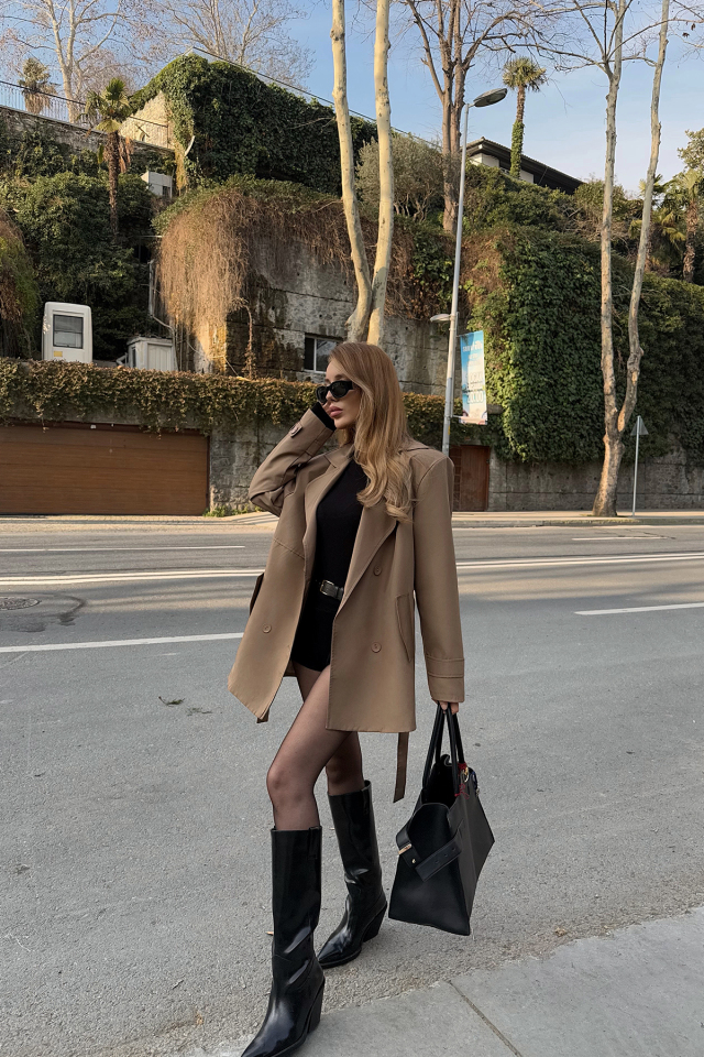 Taba Alessandro Kısa Trençkot ATE-2066