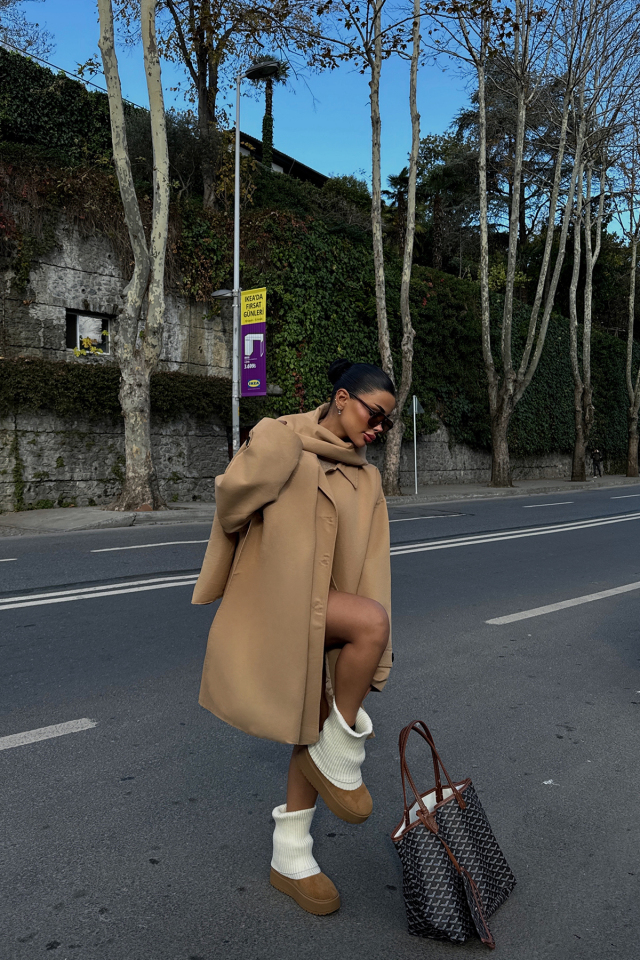 Taba Acler Sal Yaka Trençkot ATE-1964