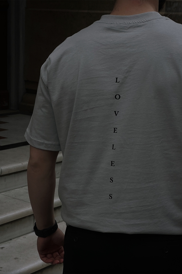 Taş Loveless Yazılı Tişört ATE4294