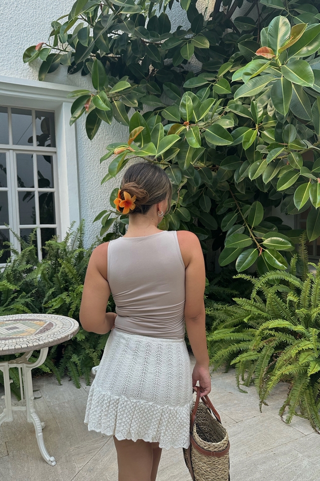 Taş Önden Bağlamalı Crop Top ATE7906