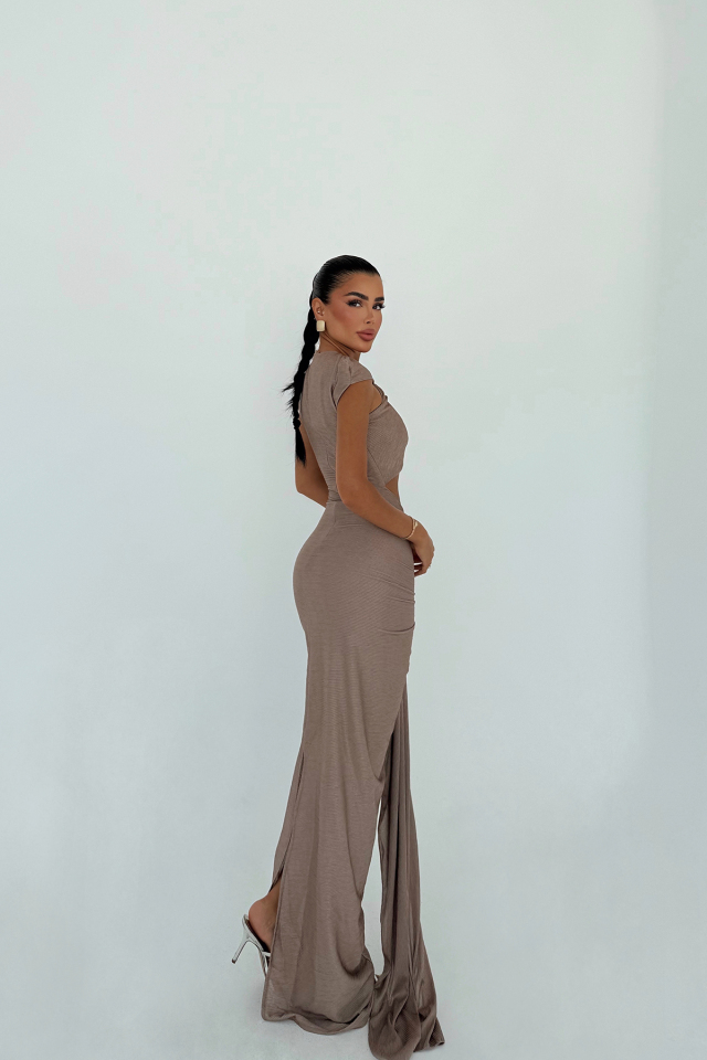Toprak Orleans Uzun Elbise ATE-3051