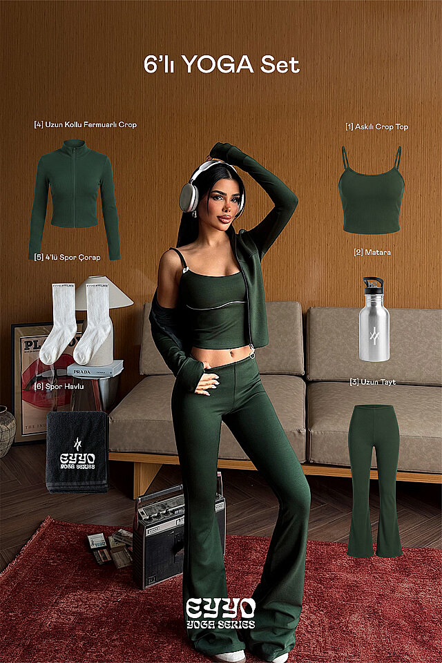 Yeşil 6'lı Yoga Set