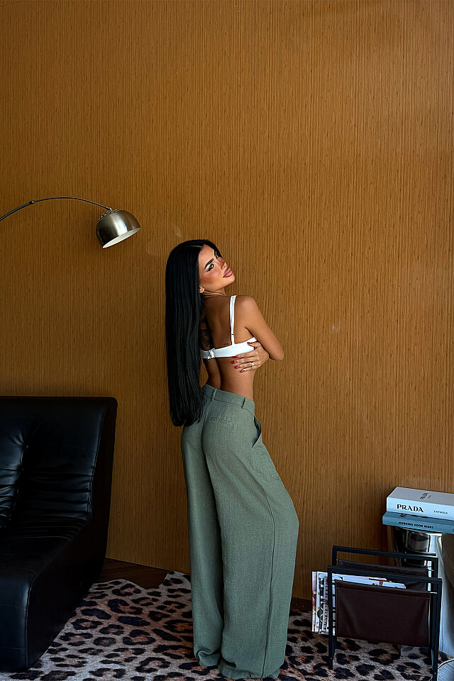 Yeşil Basic Pantolon ATE-6297