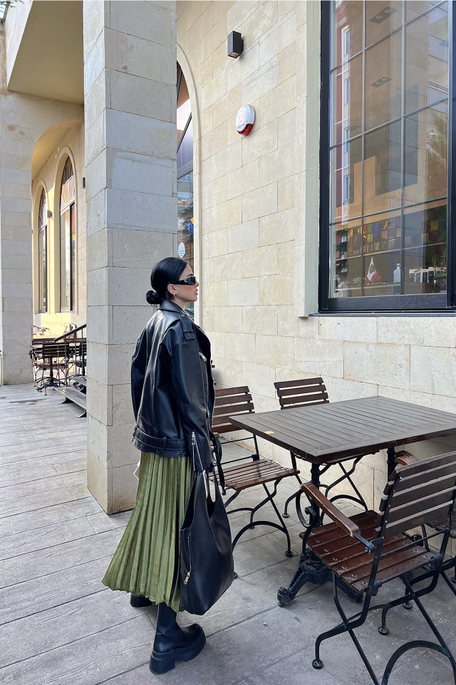 Yeşil Basic Uzun Etek ATE3597