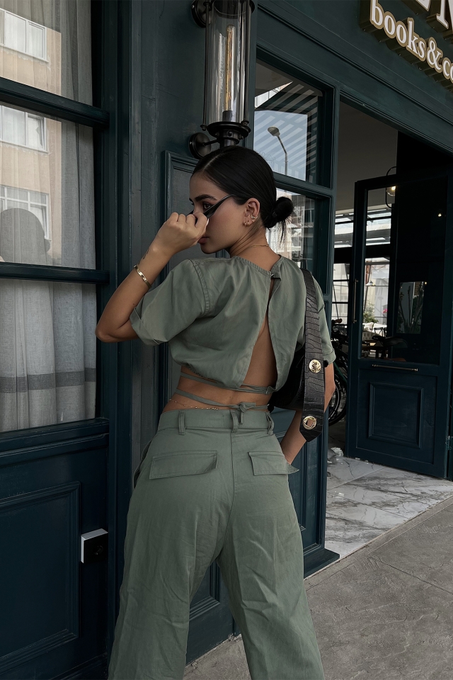 Yeşil Cassie Pantolonlu Takım ATE1723